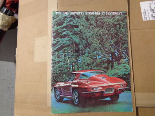 1966 corvette, original showroom brochure