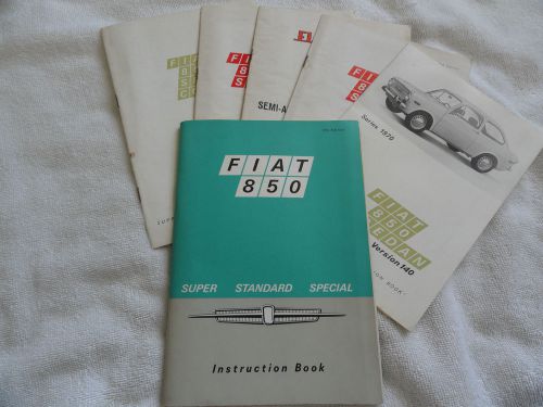 Original 1970 fiat 850 owner&#039;s manual with supplements