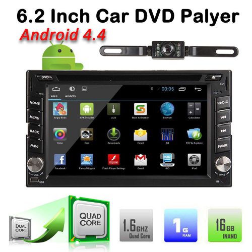 Quad core 6.2&#039;&#039;android4.4 double 2din car 3d gps dvd player in-dash stereo+camer