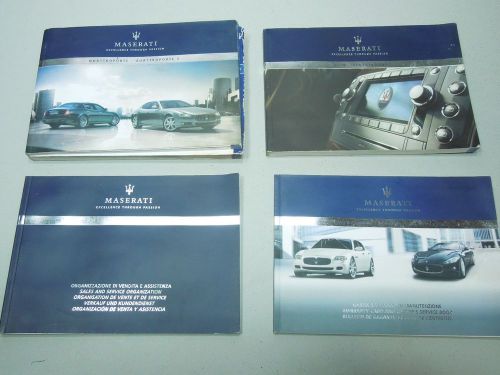 2009 maserati quattroporte quattroporte s automatic owners manual damaged