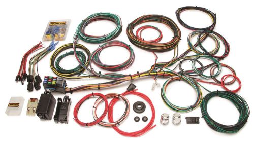 Painless wiring 10123 21 circuit customizable ford color coded chassis harness