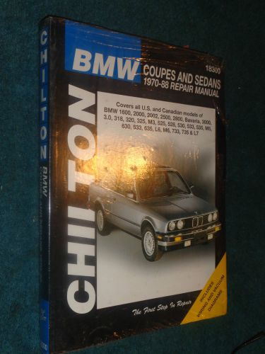 1970-1988 bmw shop manual / chilton&#039;s service book 87 86 85 84 83 82 81 80 79 78