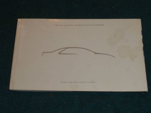 1995 chrysler concorde owner&#039;s manual / original guide book