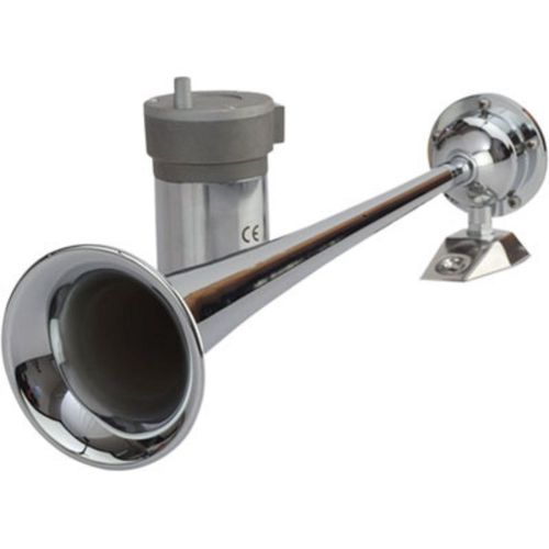 Boat marine maxblast air horn single trumpet 17&#034; 12 volt 9-11 psi 20 amp 120db