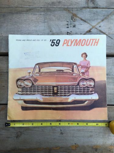 1959 plymouth sales brochure -  original vintage sales catalog chrysler big 3