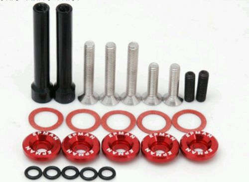 Civicintega del sol d15 d16 low profile thin valve cover washer bolt kit silver