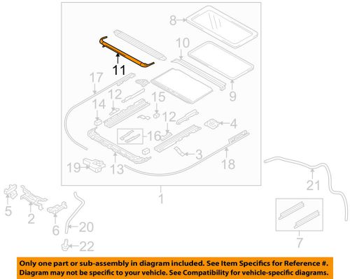 Suzuki oem 10-13 kizashi-sunroof wind deflector 7871757l00