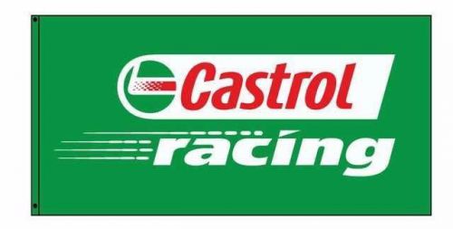 Castrol racing flag banner gas motor oil 4x2 feet