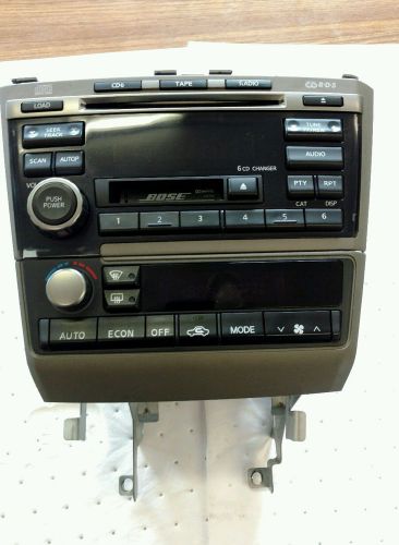 01-04 infiniti i35 bose radio 6 cd cass. pn-2573d-c 28188-6y660 heater control!