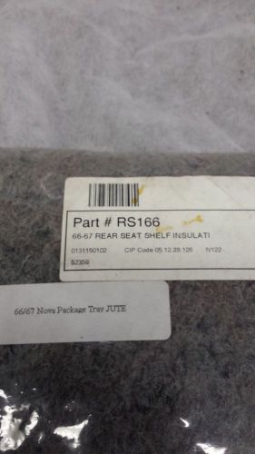 Rs166 oer - rear seat shelf insulation 66-67 nova