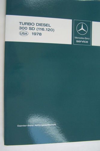 Mercedes 300sd 300d owners service manual parts w123 w116 w126 turbo