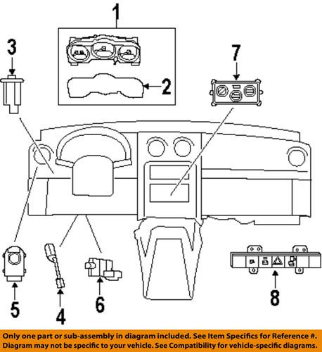 Dodge oem 56009047 cluster & switches-switch