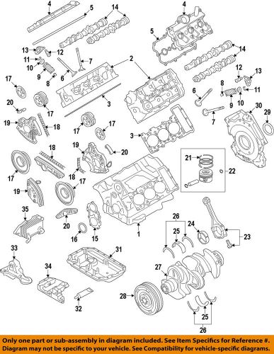 Porsche oem 11-15 cayenne-engine crankshaft main bearing 95810124202