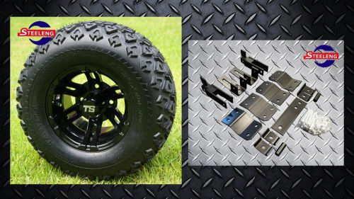 Yamaha golf cart g14/g16/g19 4&#034; lift kit + 10&#034; wheels and 20&#034; all terrain tires