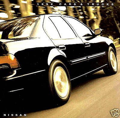 1992 nissan brochure-300zx-240sx-maxima-nx-pickup