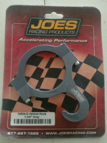 Joes racing 10604-g  helmet hook 1-3/4&#034; bar mount-grey anodized aluminum