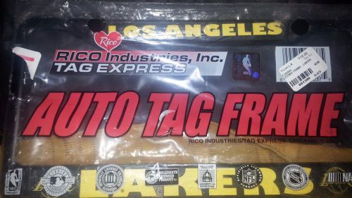 Los angeles lakers black license plate frame - fc82001 brand new