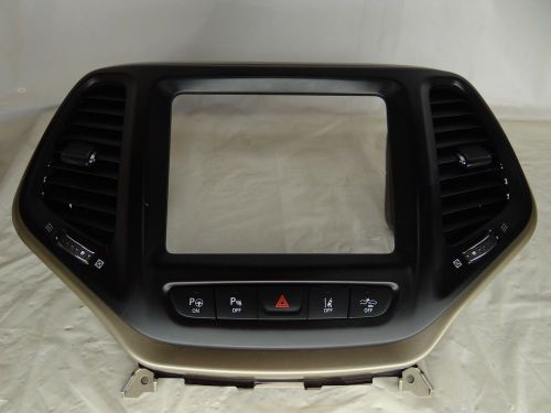 14-16 jeep cherokee instrument panel dash bezel tech pkg oem s2