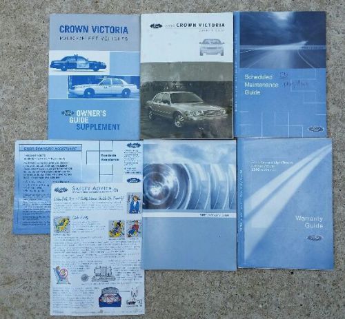 2006 ford crown victoria police p71 cvpi owners manual guide supplement set