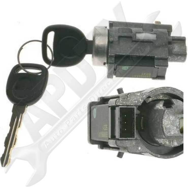 Apdty 035813 ignition lock cylinder passlock chip & keys (fixes security light)