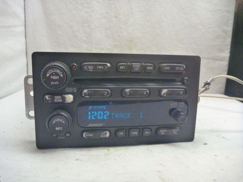 05 06 buick rainer chevrolet trailblazer bose radio 6 cd player 10359565 t1359