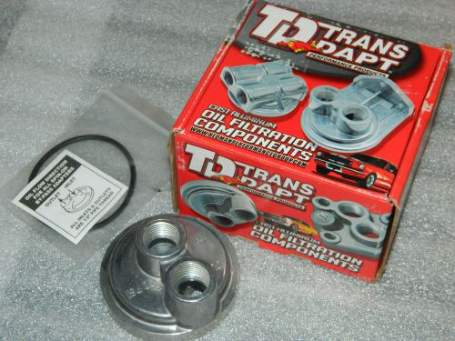 Brand new trans-dapt performance products 1020 spin-on oil filter bypass adapter