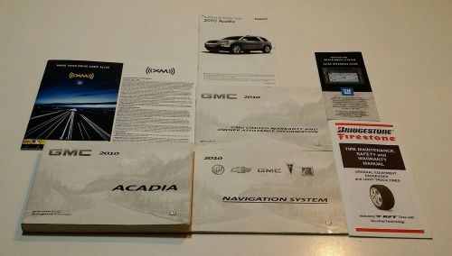 2010 gmc acadia navigation system owners manual denali slt sl awd 2wd v6 3.6 l