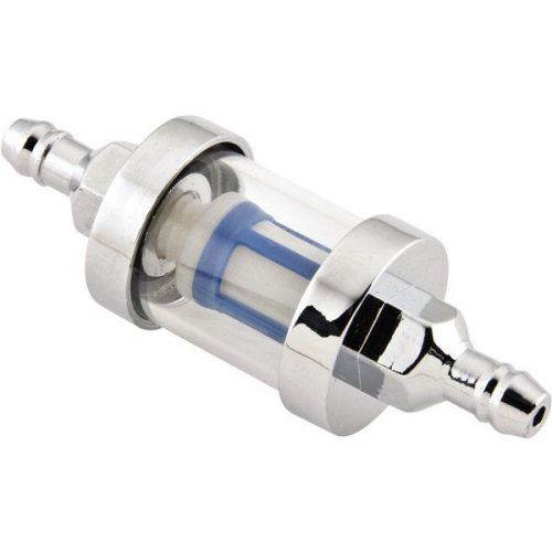 Bikemaster 5/16&#034; chrome fuel filter - hf-109008