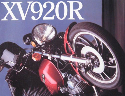 1982 yamaha xv920r motorcycle brochure -xv 920 r-yamaha-xv920 r