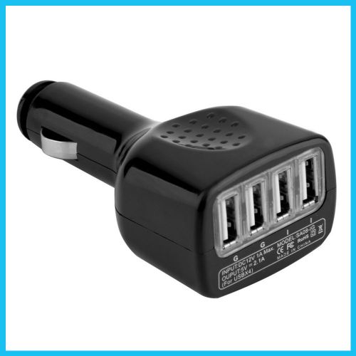 New 5v 2.1a usb 4 port car cigarette lighter socket car charger for callphones