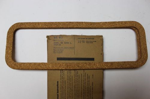 Nos vintage fel-pro vs-917 valve  cover cork  gasket set chrysler desoto 6 1937