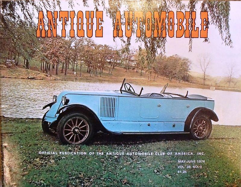 Antique automobile jan feb 1974 1915 pierce arrow model 48 tourer 1927 renault