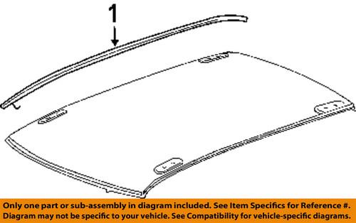 Dodge oem ws58rxfae roof-roof molding