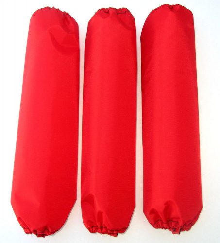 Shock protector covers polaris pro r pro x red snowmobile set 3