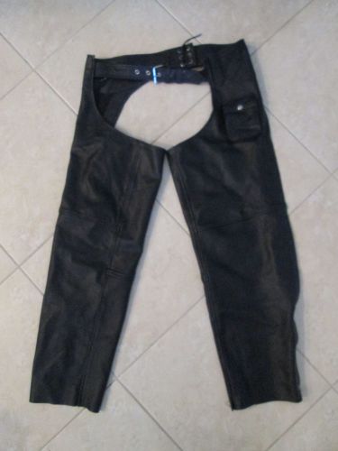 Vance leathers xxl motorcycle chaps black riding biker leather pants