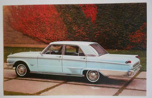 1962 original mercury meteor advertising postcard large