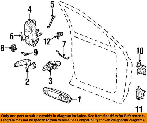 Dodge oem 5073357aa door lock cylinder-lock cylinder