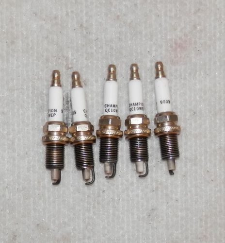 Champion spark plugs qc10wep - 9005 - lot of  5 - used
