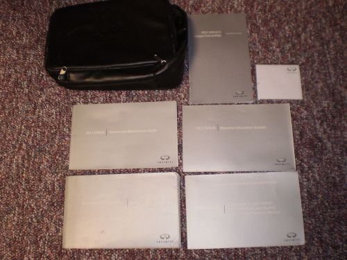 2012 infiniti g convertible car owners manual books guide zipper case all models