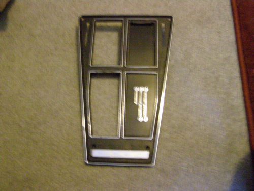 C3 1972-76 corvette 4-speed console shifter plate w/o ac #3996818