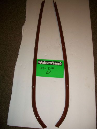 67-68 ford mustang upper dash trim- primmered red oxide-original #204