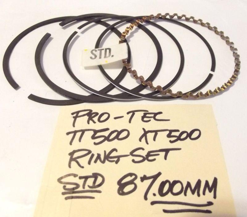 Yamaha pro-tec racing vintage piston ring set std 87mm bore tt500 xt500 nos 