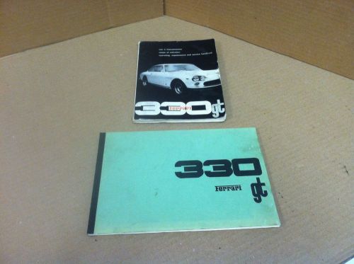 Ferrari 330 gt operating maintenance service handbook and spare parts manual