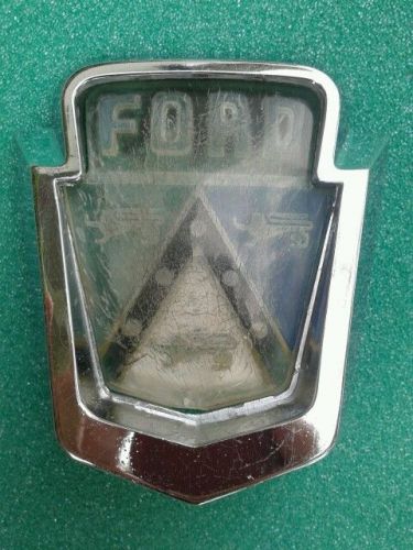 1952 1953 ford trunk hood original ornament emblem bezel #ba-7043500-d nice!