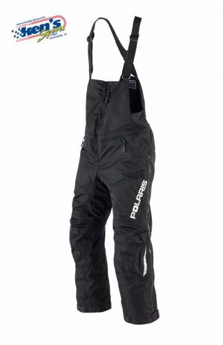 Polaris™ men&#039;s black insulated throttle snowmobile bibs / pants 2865020_