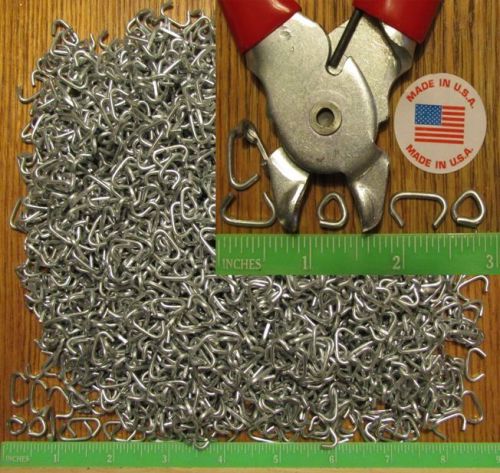 250 hog rings 1/2&#034; galvanized netting tags fences bungee sausage or meat casing