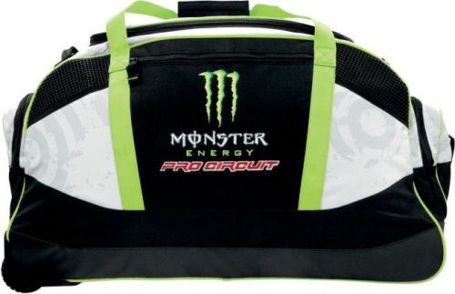 Pro circuit monster trunk roller gear bag black/white/green