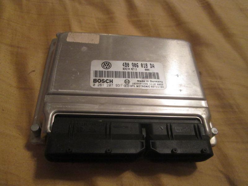 2001-2005 vw passat 1.8 ecm ecu computer 4b0 906 018 da