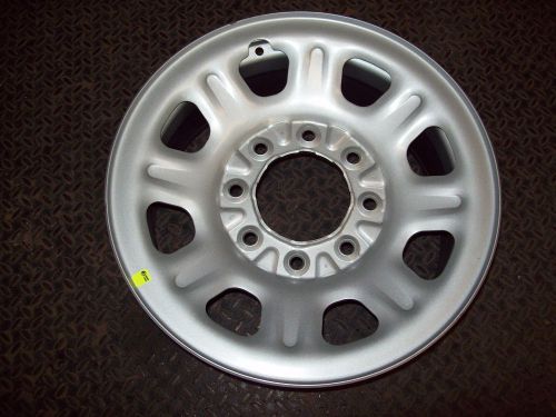 2011-2016 silverado 2500hd &amp; 3500hd 18x8 silver steel wheel - new oem# 09597730