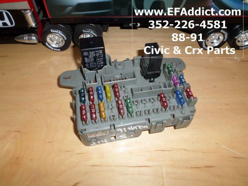 1989 1991 honda civic hatch si fuse box usdm ef ef8 under dash fuse box